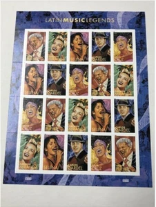#4497-4501 2011 SHEET LATIN MUSIC LEGENDS FOREVER STAMPS MNH - Picture 1 of 1