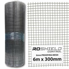 Rodent Proofing Wire Metal Mesh 6m x 300mm - Stop & Prevent Rat & Mouse