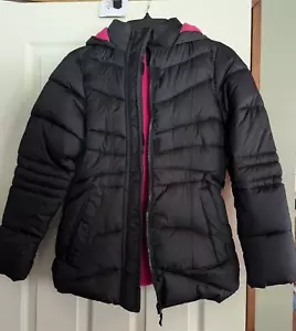 NEW Xersion Girls Coat Parka Winter Jacket Black XL 16 Water proof Puffer Jacket - Picture 1 of 7