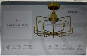 Fanimation Fans FP3075CH Influencer Indoor Ceiling Fan Chrome-OPEN BOX - Picture 1 of 3