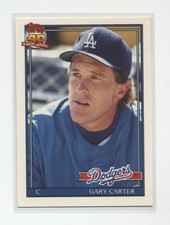 1991 Topps Traded #19T Gary Carter....Los Angeles Dodgers