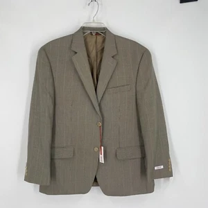 Izod Men’s Houndstooth Blazer Suit Jacket size 42S Black and Cream - Picture 1 of 5