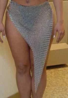 New Medieval Chainmail Skirt Aluminium Butted Skirt standard size Chainmail - Image 1 of 4