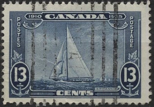 Kanada 1935 #216 13c dunkelblau Royal Yacht Britannia gebraucht - Bild 1 von 1