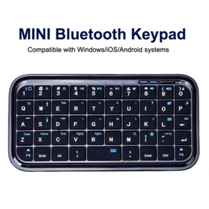 Mini Rechargeable Type-C Bluetooth 3.0 Keyboard Slim Wireless Pocket Keypad - Picture 1 of 12