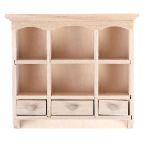 1/12 Miniature Closet Hanging Cabinet Shelf Model Dollhouse Furniture DecorY-7H