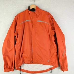 Novara Jacket Mens Large Orange Full Zip Cycling Rain Lightweight Full Zip - Picture 1 of 12