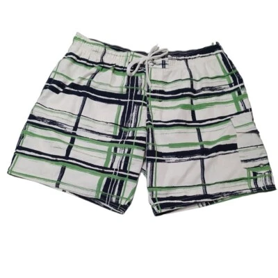 2x Bañador Sonoma Life Style Para Hombre Blanco/Azul Marino/Verde Bolsillos Malla Completa Forrado Foto 1 de 4