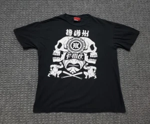 Fumanchu Hawaii Men's Large Black T Shirt Japanese Demon Mask Oni - Picture 1 of 14