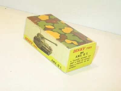 n35,  BOITE char AMX 13 militaire 801,  bt repro dinky toys 3iem version - Photo 1/3