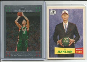 Lote de 2 tarjetas 2007-08 NBA Topps cromadas Yi Jianlian RC#135 y Bonus RC SPP - Imagen 1 de 2