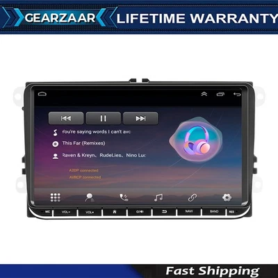 For VW Volkswagen Passat Golf Jetta 9" Android 12 Carplay Car Stereo Radio N - Image 1 of 4