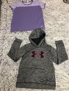 under armour Girls Hoodie And Tshirt Great Condition Size Xl - Picture 1 of 7