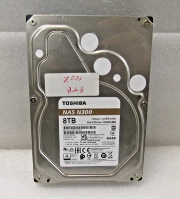 TOSHIBA NAS N300 8TB HARD DRIVE/ HDWG480 SATA 7.2RPM / 256MB - Image 1 of 3