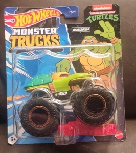 HOT WHEELS MONSTER TRUCKS 1/64 MICHELANGELO NUEVO EN TARJETA - Imagen 1 de 1