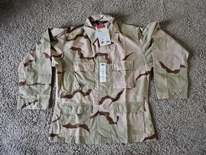 US Army Desert Camo Jacket LARGE-REGULAR Shirt Combat Tactical Coat Tru-spec (G4 - Picture 1 of 6