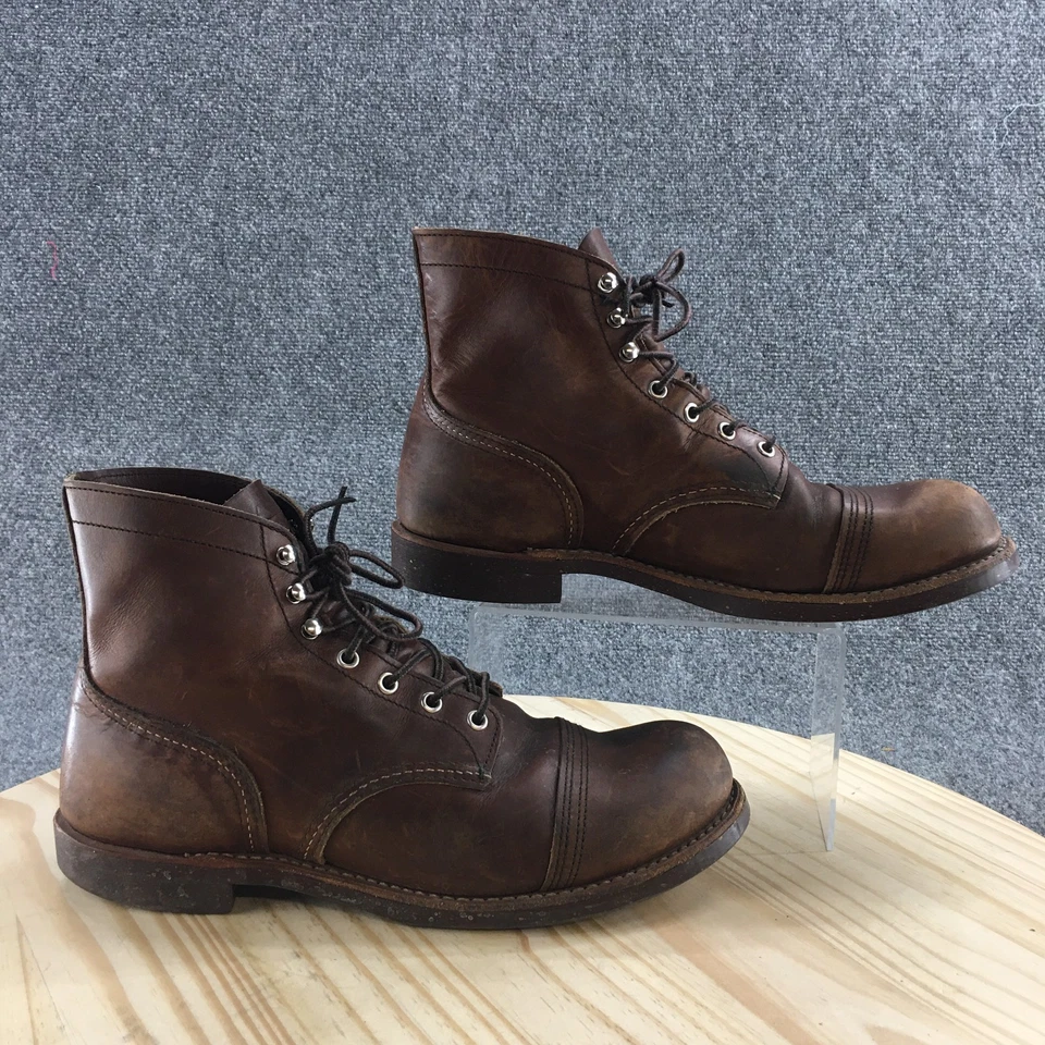 Red Wing Boots Mens 11 Iron Ranger Combat Brown Leather Lace Up Casual 8111 - Image 1 of 4