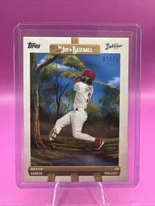 Bryce Harper Easel  7/75 2025 Topps x Bob Ross Joy of Baseball #16 Phillies - Picture 1 of 2