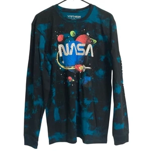 Men's FIFTH SUN Long-Sleeve NASA Tie-Dye T-Shirt Size Medium - Picture 1 of 2