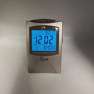 Equity Portable Travel Digital LCD Alarm Clock #2343 - Picture 1 of 8