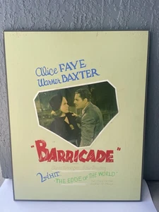 Locandina film vintage "Barricade" (1939) Alice Faye & Warner Baxter - Foto 1 di 10