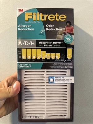 Filtrete 3M A/D/H Advanced Allergen Bacteria Virus HEPA Air Purifier Filter NEW - Image 1 of 4