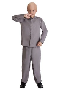 Kids Children Mini Grey Suit Halloween Costume LARGE Dr. Evil - Picture 1 of 1