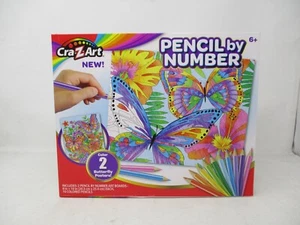 Cra-Z-Art Pencil By Number Butterfly Posters - Picture 1 of 2