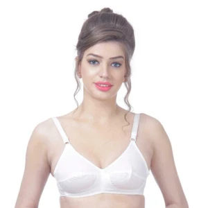 100% Cotton Light Weight Wire free Ultimate Lift True Support Women Bra unPadded - Picture 1 of 4