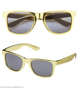Occhiali in oro metallizzato - occhiali da sole cool colore oro - occhiali metallizzati - Foto 1 di 6