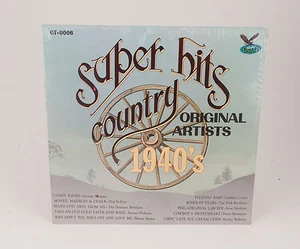 Super Hits Original Country Artists 1940s LP Record Sealed New Vintage Vinyl - Foto 1 di 2