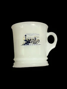 Avon Milk Glass “train” Shaving Cup/Mug - Picture 1 of 3