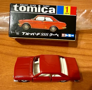 Tomica 1 NISSAN NEW BLUEBIRD 1600SSS COUPE 1/60 30th Anniversary Reprint JAPAN - Imagen 1 de 3