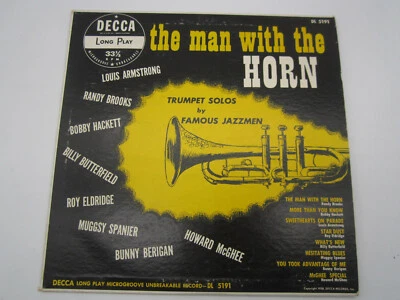 The Man With The Horn Trumpet Solos by Famous Jazzmen Decca DL 5191 EX/NM - Image 1 of 4