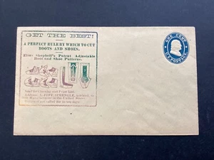 ICOLLECTZONE US U19 Shoe Advertising Mint Entire Cover (B400-34 - Picture 1 of 3