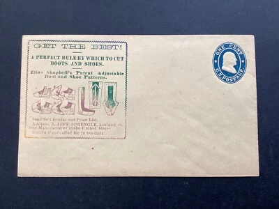 ICOLLECTZONE  US U19 Shoe Advertising Mint Entire Cover   (B400-34 - Image 1 of 3