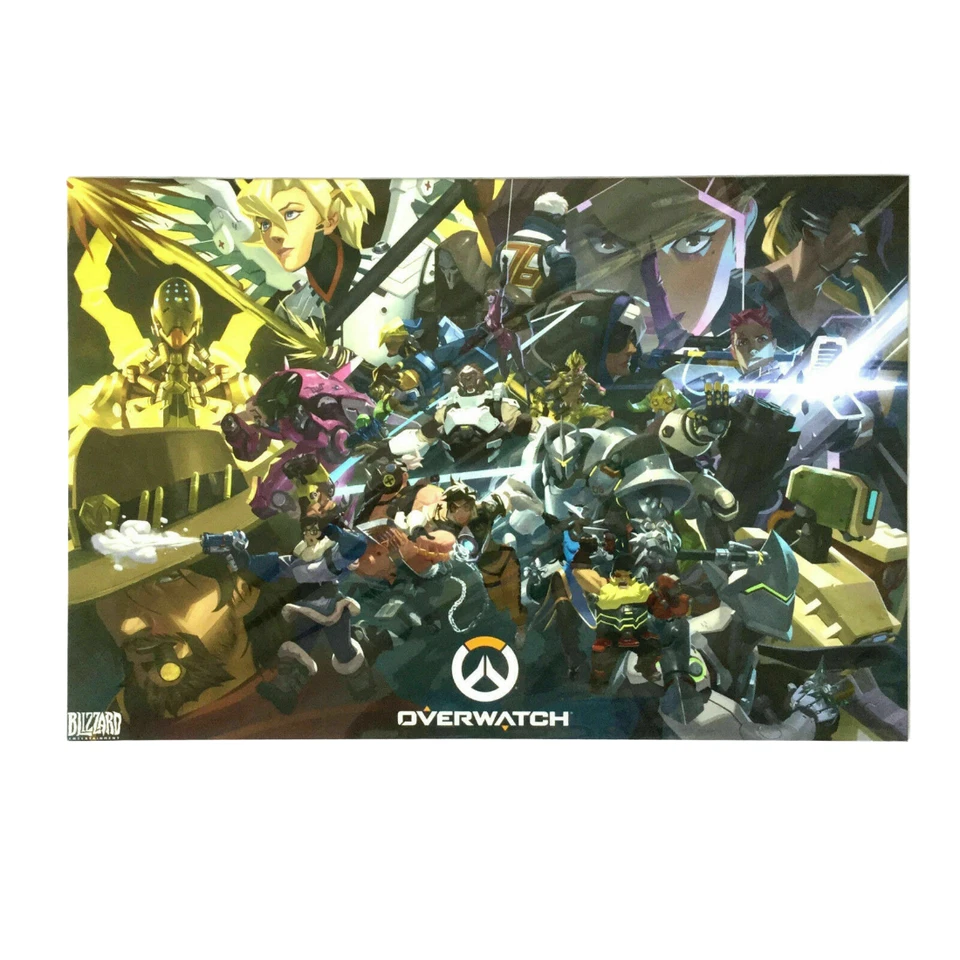Overwatch Limited Edition Anniversary Art Blizzard COA Matted Collectible 20x13 - Image 1 of 4