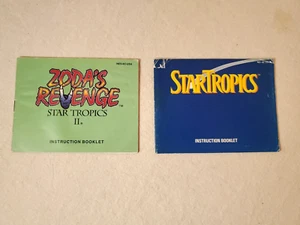Folletos de instrucciones Star Tropics & Zoda's Revenge | Manuales de juego NES Nintendo - Imagen 1 de 2