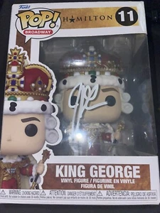 EXACT PROOF Jonathan Groff signed hamilton broadway musical funko pop KingGeorge - Picture 1 of 4