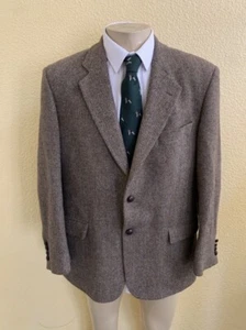 VTG Harris Tweed Men's Size 42L Earthtone Two Button Blazer Sport Coat - Picture 1 of 8