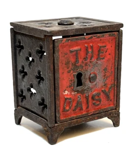 Cast Iron Still Bank "The Daisy" All Original. No Key - Picture 1 of 16