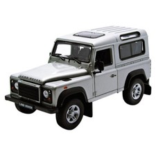 Welly 22498 Land Rover Defender Silver Scale 1:24 Model Car New! °