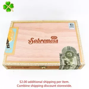 Caja de cigarros de madera vacía "roja" Sobremesa Solita 10,5" x 7,25" x 1,75" - Imagen 1 de 12