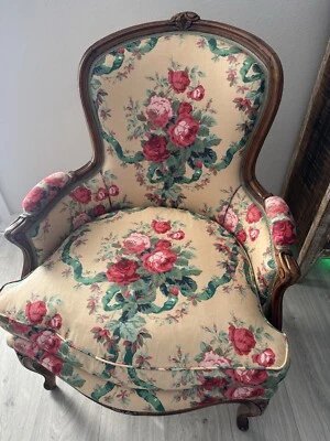 Antigua silla emperatriz francesa de plumas Foto 1 de 4