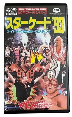 '93 WCW STARRCADE VHS STING Road Warrior Hawk Ric Flair Big Van Vader NWA WWF Foto 1 de 4