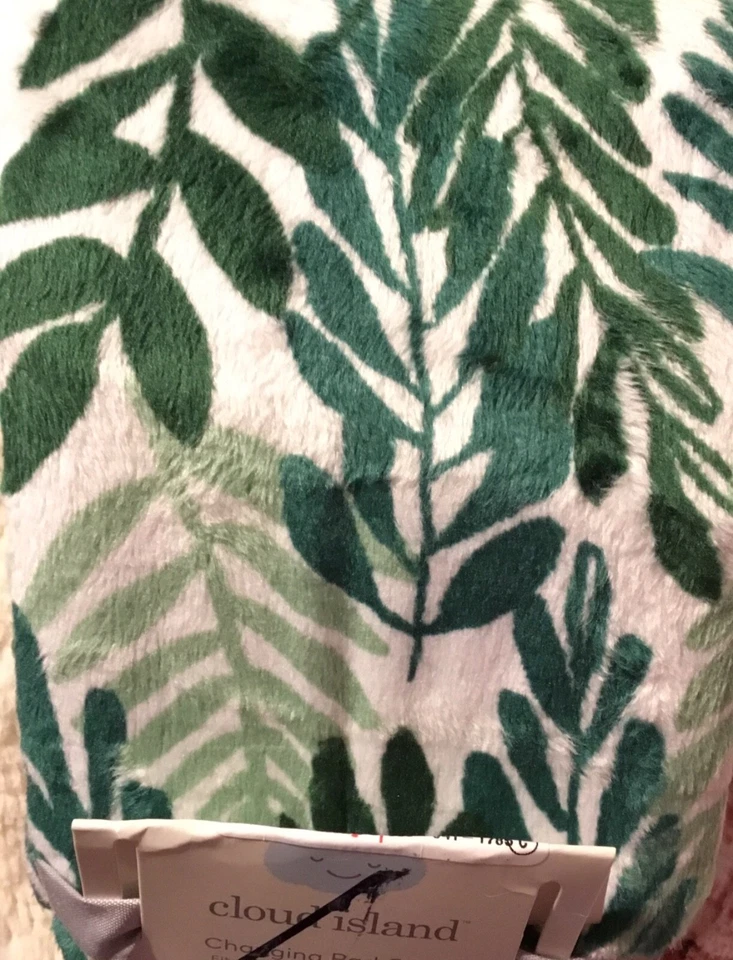 Cloud Island Green Ferns Changing Pad Cover