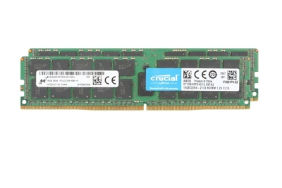 Crucial 32GB DDR4 2133MHz 2x 16GB PC4-17000 REG Escritorio DIMM 1.2V 288-Pin Foto 1 de 4