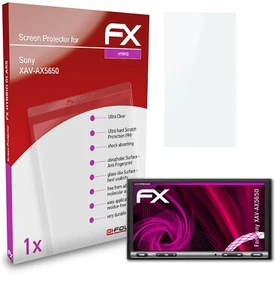 atFoliX Glass Protector for Sony XAV-AX5650 9H Hybrid-Glass - Picture 1 of 8