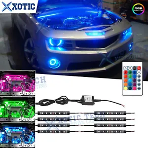 RGB LED Engine Bay Under Car Lighting Kit RF Control For Chevy Corvette Camaro - Picture 1 of 20