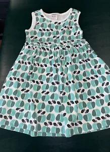 HANNA ANDERSSON Green Floral Spring Summer Dress Size 110 US 4-6 - Picture 1 of 7